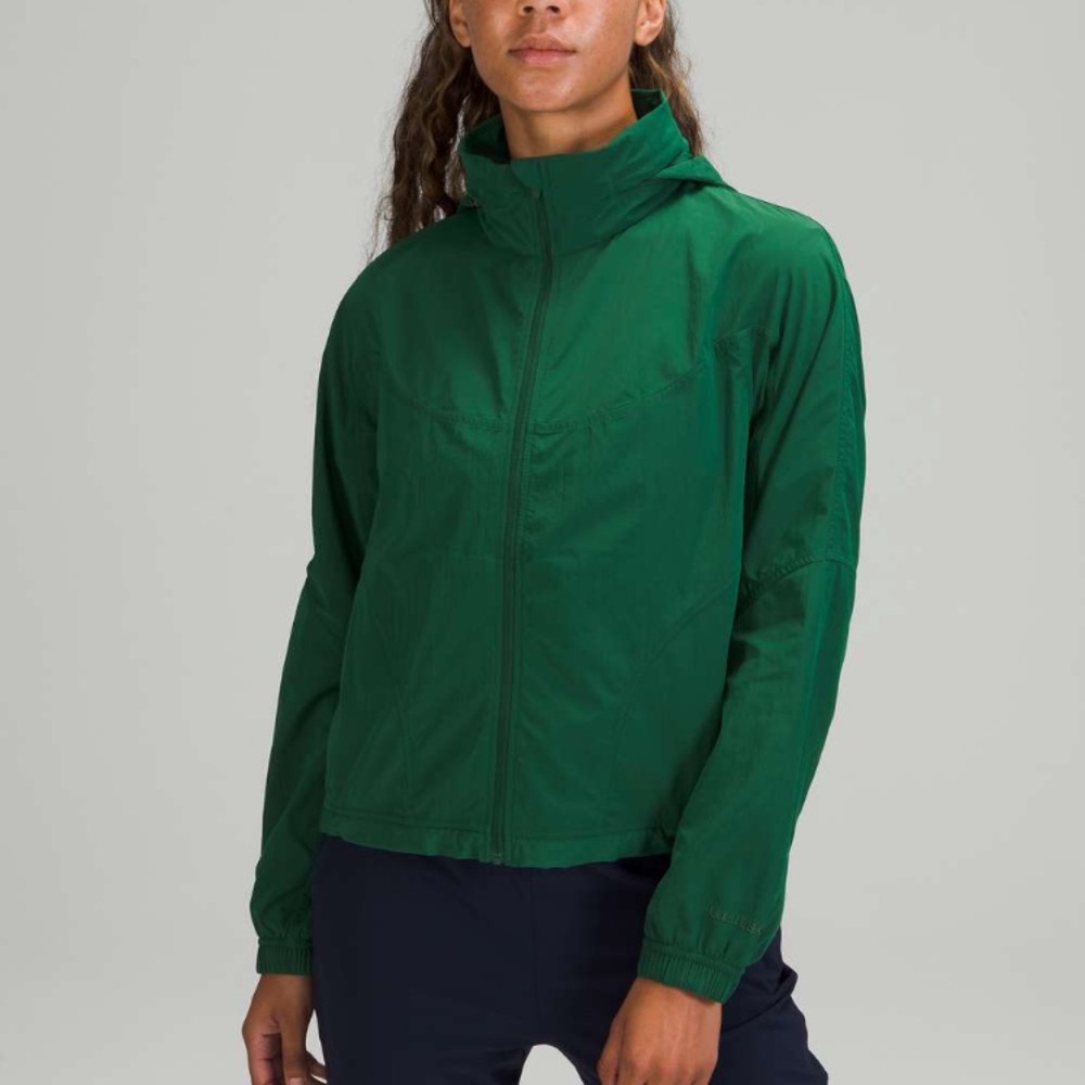 Lululemon lightweight hooded jacket Everglade green 6 NWT
